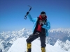 Gerfried mit Familie am Gipfel des Gasherbrum I