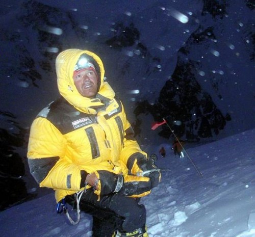 Gerfried am K2. Im Abstieg auf 7500m